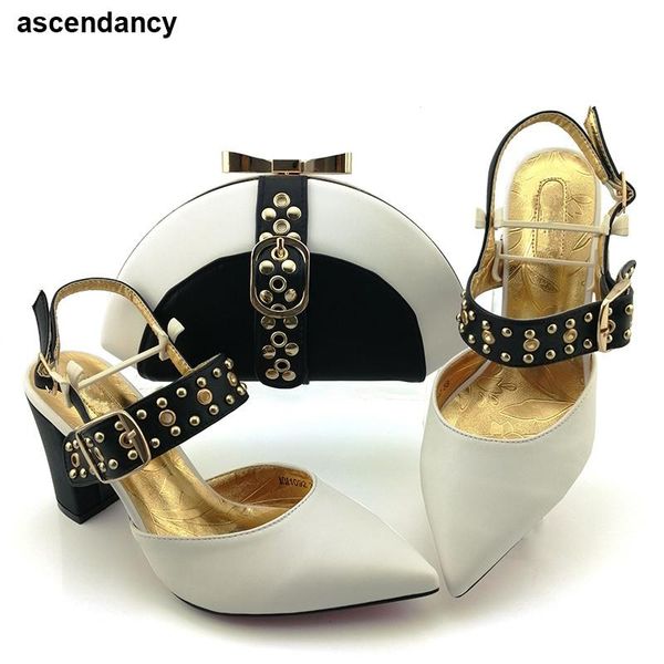 dress shoes fashion italian women wedding pumps with purse luxury designers shoe and matching bag for nigeria party pointed toe, Black
dress shoes fashion italian women wedding pumps with purse luxury designers shoe and matching bag for nigeria party pointed toe, Black