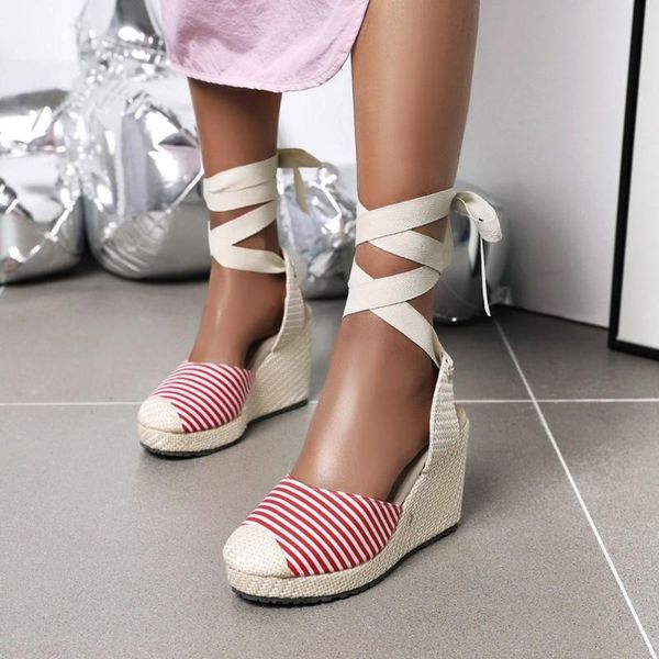 women summer wedge sandals female platform bohemia high heel fashion ankle strap striped ladies shoes zapatos de mujer, Black
women summer wedge sandals female platform bohemia high heel fashion ankle strap striped ladies shoes zapatos de mujer, Black