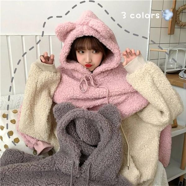 women's hoodies & sweatshirts solid harajuku worm streetwear hooded loose women pullovers sweatshirt cute winter korean oversized hood, Black
women's hoodies & sweatshirts solid harajuku worm streetwear hooded loose women pullovers sweatshirt cute winter korean oversized hood, Black