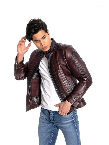 genuine soft leather handmade burgundy man jacket biker style lambskin metal zipper autumn gift for valentine's day men's & fau, Black
genuine soft leather handmade burgundy man jacket biker style lambskin metal zipper autumn gift for valentine's day men's & fau, Black