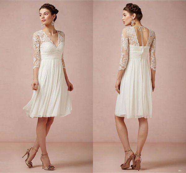2022 a-line wedding dresses v neck knee length lace bridal gown 3/4 sleeve beach little white dress illusion sleeve vestido de novia robe ma
2022 a-line wedding dresses v neck knee length lace bridal gown 3/4 sleeve beach little white dress illusion sleeve vestido de novia robe ma