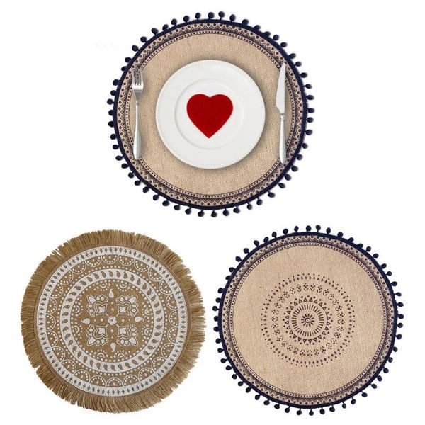 mats & pads ins tassel placemat decorative retro round cotton linen art bowl heat insulation non-slip tableware coffee
mats & pads ins tassel placemat decorative retro round cotton linen art bowl heat insulation non-slip tableware coffee