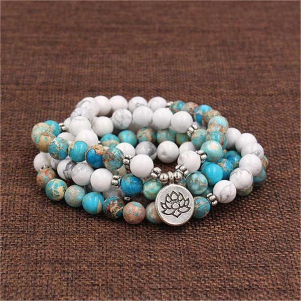 beaded, strands trendy 108 mala blue emperor stone with white howlite beads lotus 3d yoga buddha head pendant bracelets or necklace wholesal, Black
beaded, strands trendy 108 mala blue emperor stone with white howlite beads lotus 3d yoga buddha head pendant bracelets or necklace wholesal, Black