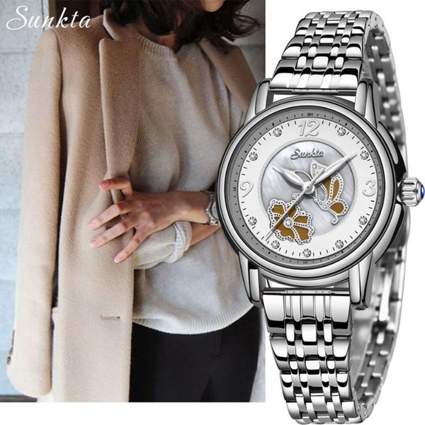 wristwatches sunkta womens watch casual fashion ladies women stainless steel waterproof quartz wristwatch, Slivery;brown
wristwatches sunkta womens watch casual fashion ladies women stainless steel waterproof quartz wristwatch, Slivery;brown