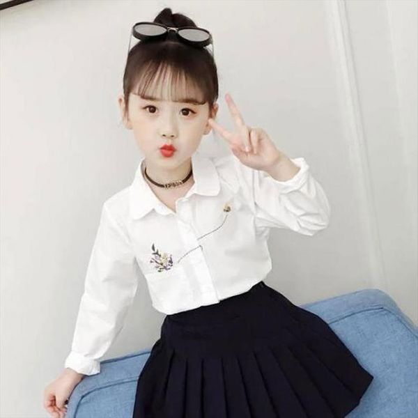 spring autumn fashion turn down t shirt girls full sleeve white tees baby kids cotton for 4 8 10, Blue
spring autumn fashion turn down t shirt girls full sleeve white tees baby kids cotton for 4 8 10, Blue