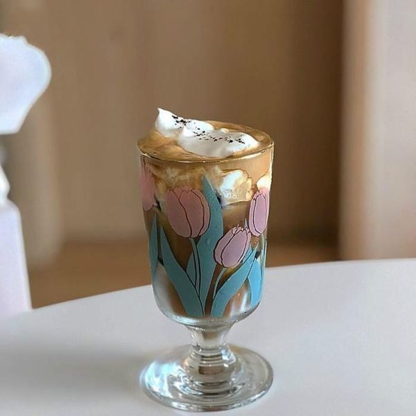 portsble wine glass south korea niche ins retro little daisy tulip water goblet juice romantic cup glasses
portsble wine glass south korea niche ins retro little daisy tulip water goblet juice romantic cup glasses
