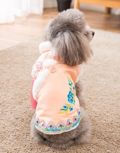 dog apparel puppy tassel embroidered chinese costume teddy pomeranian small winter thickened pet two-legged clothes
dog apparel puppy tassel embroidered chinese costume teddy pomeranian small winter thickened pet two-legged clothes