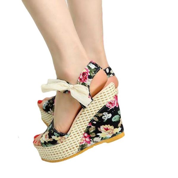 sandals woman summer platform shoes flower wedges lady ribbon high heel footwear qjtz, Black
sandals woman summer platform shoes flower wedges lady ribbon high heel footwear qjtz, Black