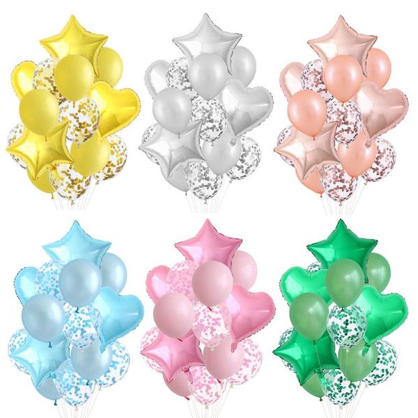 party decoration 14pcs/set 18inch heart star foil balloon 12inch confetti latex balloons wedding kid children birthday supplies
party decoration 14pcs/set 18inch heart star foil balloon 12inch confetti latex balloons wedding kid children birthday supplies