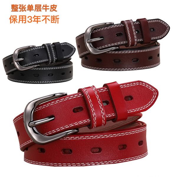 durable fashion the felt belt women's antique pin buckle fashion leisure pure cow leather trouser korean versatile women, Black;brown
durable fashion the felt belt women's antique pin buckle fashion leisure pure cow leather trouser korean versatile women, Black;brown