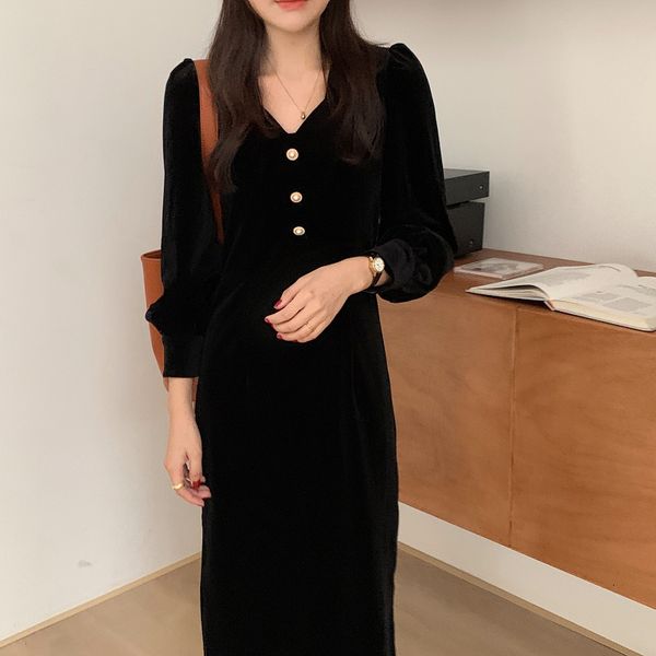 dress mid-velvet autumn of elegant calf dressed two farts 2021 female dresses retro sweet lace with cleavage in v, Black;gray
dress mid-velvet autumn of elegant calf dressed two farts 2021 female dresses retro sweet lace with cleavage in v, Black;gray