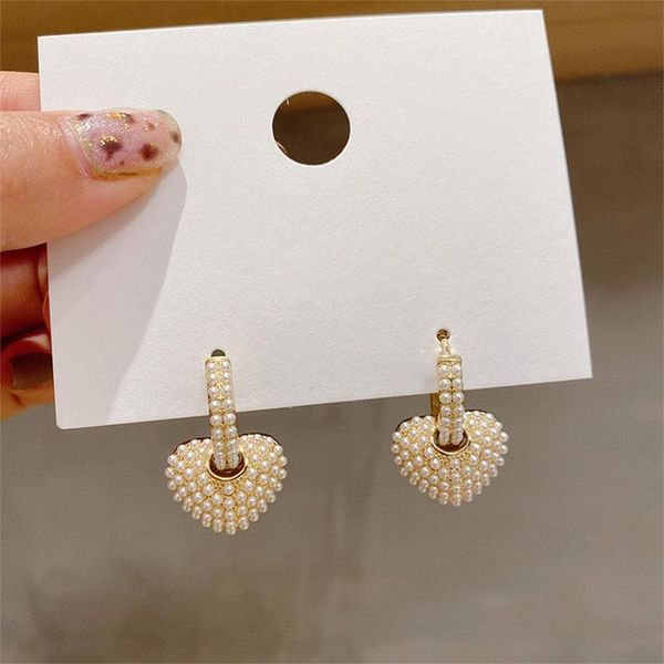 fashion pearl earcuff heart drop trendy fresh elegant earrings for women wedding party valentine's day anniversary jewelry dangle & cha, Silver
fashion pearl earcuff heart drop trendy fresh elegant earrings for women wedding party valentine's day anniversary jewelry dangle & cha, Silver
