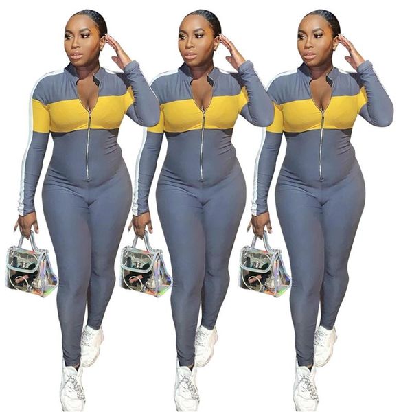 women's jumpsuits & rompers women casual jumpsuit long sleeve splice turn down collar overalls sporty romper body femme sportwear gray, Black;white
women's jumpsuits & rompers women casual jumpsuit long sleeve splice turn down collar overalls sporty romper body femme sportwear gray, Black;white