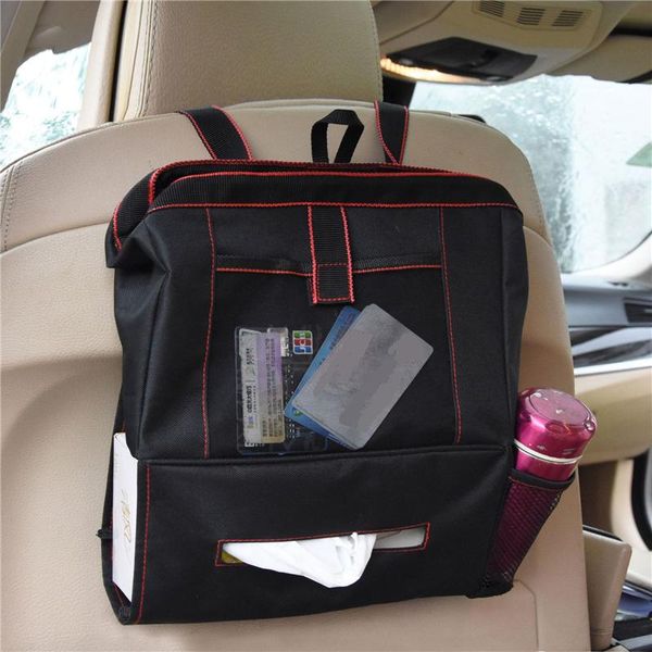 car organizer seat back garbage bag multi pocket hanging pouch accessories