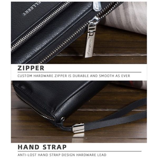 wallets q1fa men faux leather clutch bag business long wallet purse zipper card phone handbag, Red;black
wallets q1fa men faux leather clutch bag business long wallet purse zipper card phone handbag, Red;black