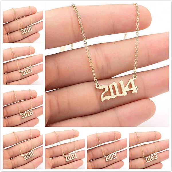 unique commemorating year number stainless steel necklace for women girls 1990 1991 1992 1993 1994 2021 collar, Silver
unique commemorating year number stainless steel necklace for women girls 1990 1991 1992 1993 1994 2021 collar, Silver