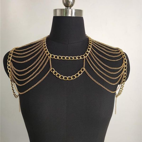 creative thick and thin chain shawl hanging neck design double shoulder tassel necklace women's fashion jewelry gift chains, Silver
creative thick and thin chain shawl hanging neck design double shoulder tassel necklace women's fashion jewelry gift chains, Silver
