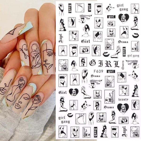 stickers & decals 1pc lady shaped 3d nail character face image leaves flower slider black white diy art decorarion
stickers & decals 1pc lady shaped 3d nail character face image leaves flower slider black white diy art decorarion