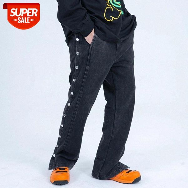 harajuku washed retro side button casual pants men and women loose streetwear straight trousers hip hop sweat #in0u, Black;white
harajuku washed retro side button casual pants men and women loose streetwear straight trousers hip hop sweat #in0u, Black;white