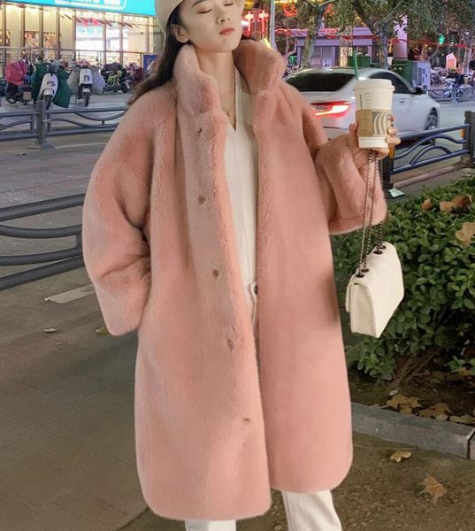 women's fur & faux autumn and winter korean version of thickened imitation rex mid-length stand-up collar coat net, Black
women's fur & faux autumn and winter korean version of thickened imitation rex mid-length stand-up collar coat net, Black