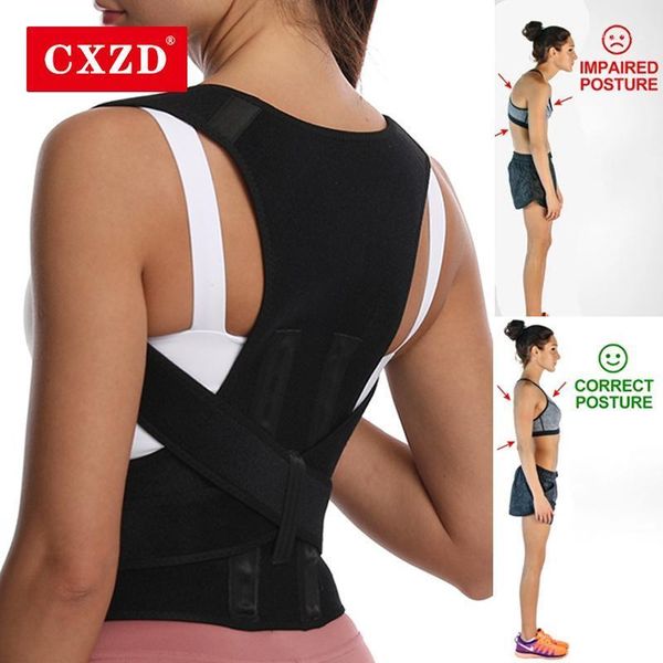 women's shapers cxzd adjustable clavicle posture corrector humpback back upper brace shoulder lumbar support belt correction, Black;white
women's shapers cxzd adjustable clavicle posture corrector humpback back upper brace shoulder lumbar support belt correction, Black;white