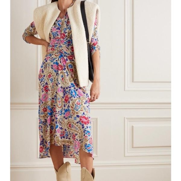 casual dresses women dress 2021 autumn style v-neck pleated floral print ladies loose, Black;gray
casual dresses women dress 2021 autumn style v-neck pleated floral print ladies loose, Black;gray