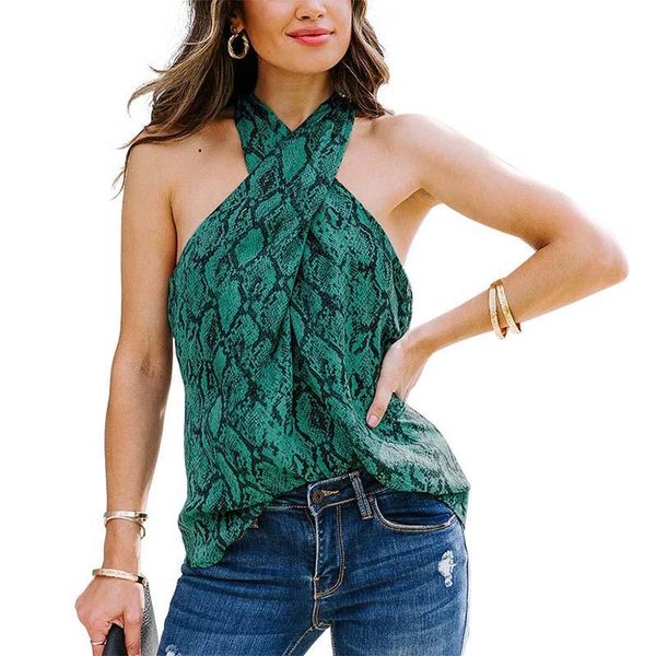 women's t-shirt casual stylish summer women snake print sleeveless off shoulder halter t shirt plus size ladies fashionable camisole 2, White
women's t-shirt casual stylish summer women snake print sleeveless off shoulder halter t shirt plus size ladies fashionable camisole 2, White