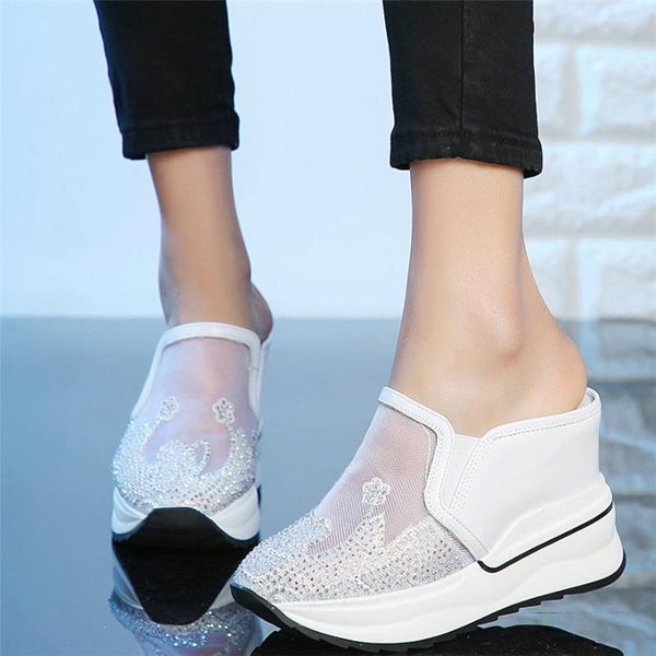 sandals outdoor slippers women breathable mesh wedges high heel gladiator female summer round toe fashion sneakers chic shoes, Black
sandals outdoor slippers women breathable mesh wedges high heel gladiator female summer round toe fashion sneakers chic shoes, Black
