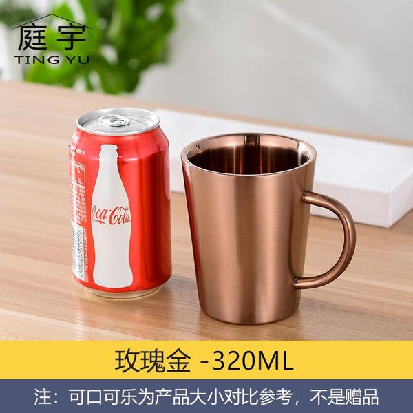 mugs 304 stainless steel double layer coffee cup creative water heat insulation and anti-ironing household goods beer
mugs 304 stainless steel double layer coffee cup creative water heat insulation and anti-ironing household goods beer