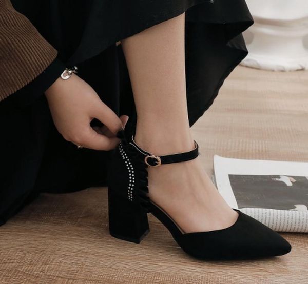 dress shoes women summer pumps mid high heels stiletto woman pointed toe party lady sandals female mujer sapato femininon427, Black
dress shoes women summer pumps mid high heels stiletto woman pointed toe party lady sandals female mujer sapato femininon427, Black