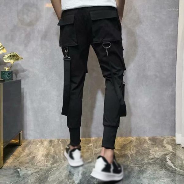 men's pants men male elastic waist cargo fashion training drawstring hip hop, Black
men's pants men male elastic waist cargo fashion training drawstring hip hop, Black