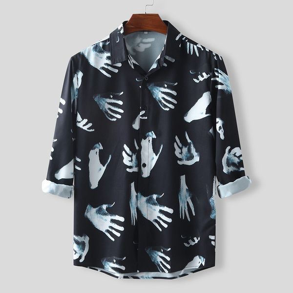 shirts mens ethnic style hawaiian printing loose button long sleeve dress shirt lapel men clothing, White;black
shirts mens ethnic style hawaiian printing loose button long sleeve dress shirt lapel men clothing, White;black