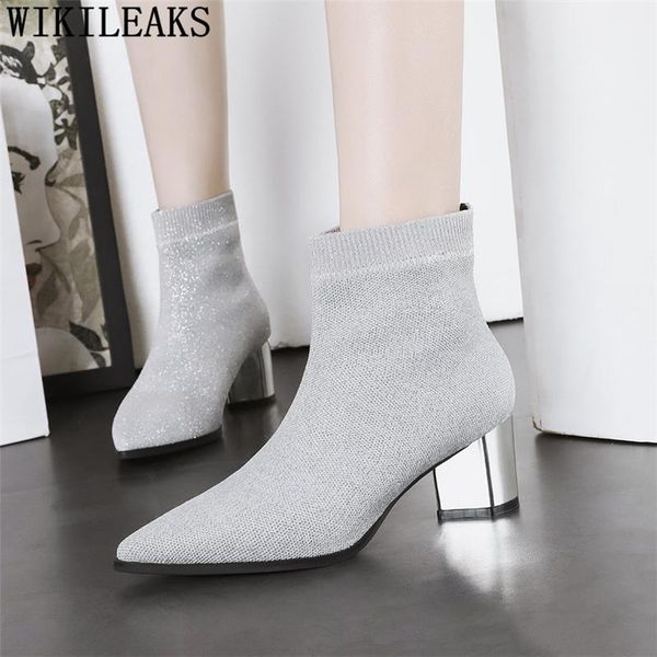 boots glitter women winter shoes fashion party sock snow fetish high heels buty damskie, Black
boots glitter women winter shoes fashion party sock snow fetish high heels buty damskie, Black