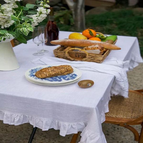 washed french ruffled natural white linen table cloth clothes tablecloth cover christmas
washed french ruffled natural white linen table cloth clothes tablecloth cover christmas