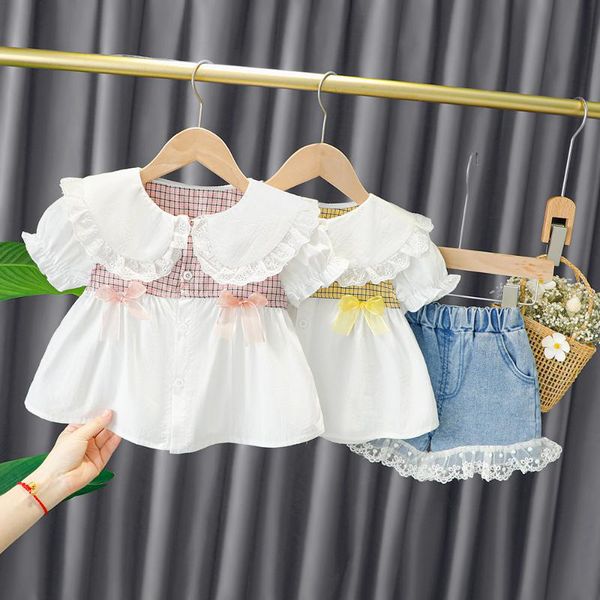 summer infant baby girl clothing sets toddler girls clothes cute shirt jeans 2pcs suits outfits children kids costume, White
summer infant baby girl clothing sets toddler girls clothes cute shirt jeans 2pcs suits outfits children kids costume, White