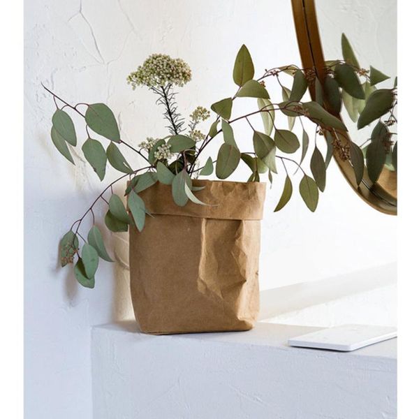 washable kraft paper container decorative reusable bag organizer flowerpot cover for decoration and storage size s(bla gift wrap
washable kraft paper container decorative reusable bag organizer flowerpot cover for decoration and storage size s(bla gift wrap