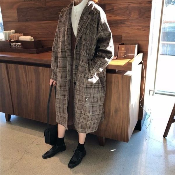 women's wool & blends vintage female wool coat, long coat of mixtures with korean fashion lapel released chess autumn xuyh, Black
women's wool & blends vintage female wool coat, long coat of mixtures with korean fashion lapel released chess autumn xuyh, Black