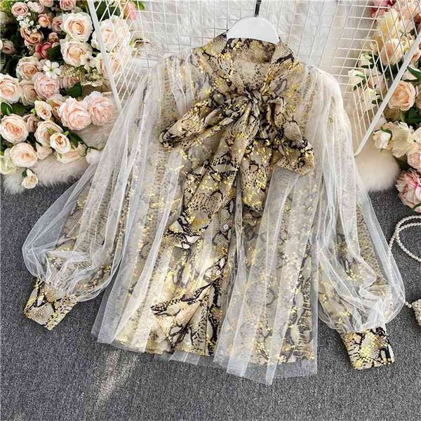 wwomen bowknot blouse gold autumn retro korean style puff long sleeve bronzed chiffon shirts female blusa gx1089 210507, White
wwomen bowknot blouse gold autumn retro korean style puff long sleeve bronzed chiffon shirts female blusa gx1089 210507, White