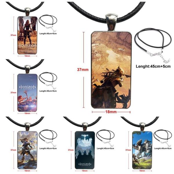 pendant necklaces for women gift game horizon dawn aloy glass cabochon necklace rectangle fashion, Silver
pendant necklaces for women gift game horizon dawn aloy glass cabochon necklace rectangle fashion, Silver