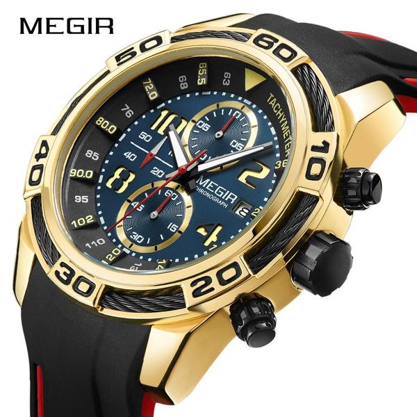 wristwatches megir waterproof watch men relogio masculino army military luminous hands sport silicone watches male quartz clock, Slivery;brown
wristwatches megir waterproof watch men relogio masculino army military luminous hands sport silicone watches male quartz clock, Slivery;brown