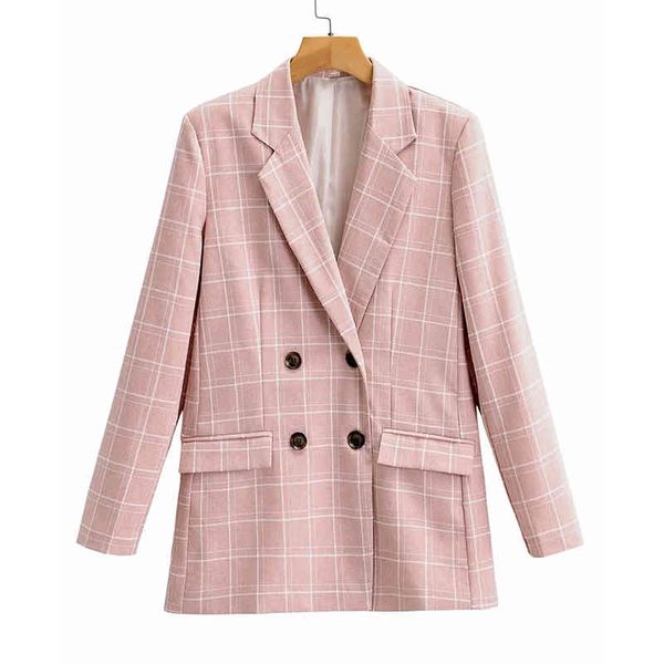 paris girl autumn elegant plaid blazer women casual long sleeve female double-breasted pink suit outwear coat 210524, White;black
paris girl autumn elegant plaid blazer women casual long sleeve female double-breasted pink suit outwear coat 210524, White;black
