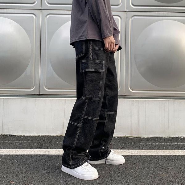 men's jeans 2021 autumn hong kong style loose wild straight stretch waist hip-hop wide-leg street skateboard pants s-5xl, Blue
men's jeans 2021 autumn hong kong style loose wild straight stretch waist hip-hop wide-leg street skateboard pants s-5xl, Blue