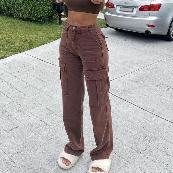 women's jeans jmprs brown vintage y2k baggy 90s women streetwear pockets wide leg cargo denim pants low waist straight trousers 2021, Blue
women's jeans jmprs brown vintage y2k baggy 90s women streetwear pockets wide leg cargo denim pants low waist straight trousers 2021, Blue