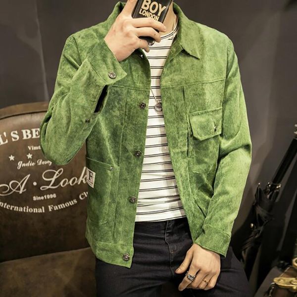 men's jackets autumn corduroy casual coat fashion brand slim fit bomber male windbreaker coats k0ve, Black;brown
men's jackets autumn corduroy casual coat fashion brand slim fit bomber male windbreaker coats k0ve, Black;brown