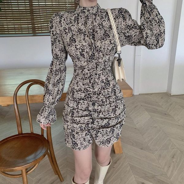 casual dresses retro hepburn printed long sleeve o-neck ruffle ruched mini dress women streetwear party outfits clubwear, Black;gray
casual dresses retro hepburn printed long sleeve o-neck ruffle ruched mini dress women streetwear party outfits clubwear, Black;gray