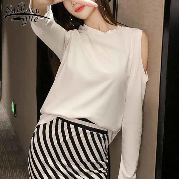 cotton shirt women fashion t autumn long sleeve chic slim off-shoulder hollow solid korean clothes 10904 210510, White
cotton shirt women fashion t autumn long sleeve chic slim off-shoulder hollow solid korean clothes 10904 210510, White