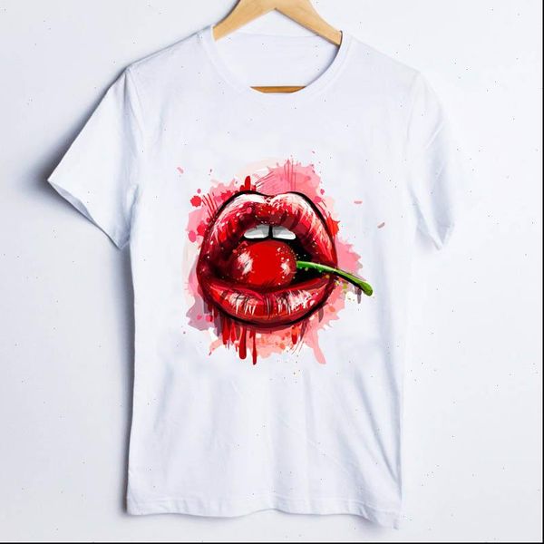women t shirts tees for print casual cartoon fruit lip cute 90s ladies shirt clothes lady clothing female, White
women t shirts tees for print casual cartoon fruit lip cute 90s ladies shirt clothes lady clothing female, White
