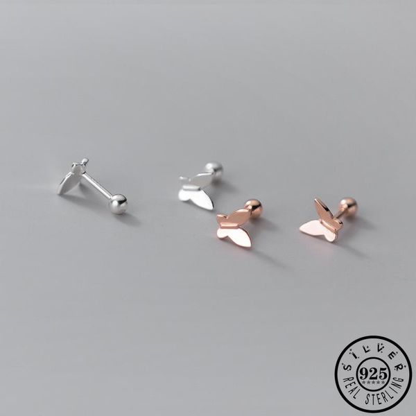 stud 925 sterling silver simple butterfly shape rose gold color plated ear studs earings cute earrings small jewelry for women girls, Golden;silver
stud 925 sterling silver simple butterfly shape rose gold color plated ear studs earings cute earrings small jewelry for women girls, Golden;silver