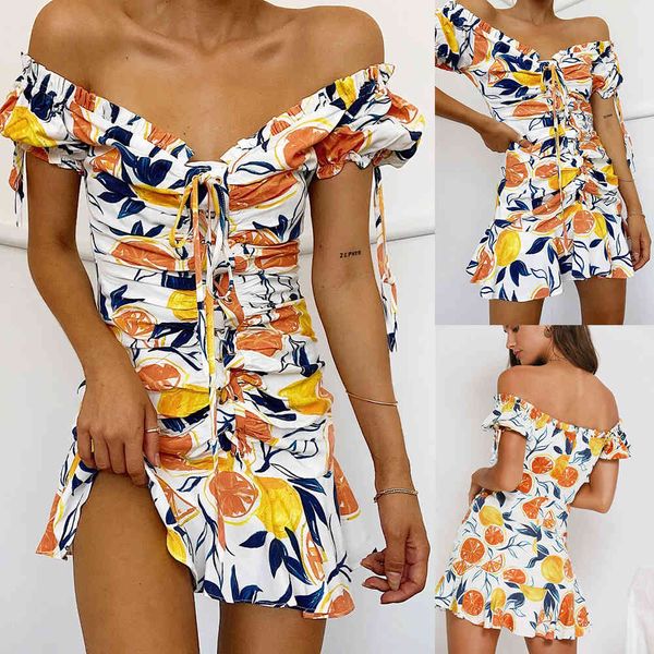 women summer ruffled bandage dress off shoulder short sleeve slim printing bodycon party dresses female vestidos 210517, Black;gray
women summer ruffled bandage dress off shoulder short sleeve slim printing bodycon party dresses female vestidos 210517, Black;gray