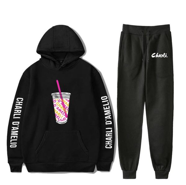 men's hoodies & sweatshirts charli d'amelio two piece set tracksuit ice coffee splatter hoodies+jogger pant streetwear&pants men w, Black
men's hoodies & sweatshirts charli d'amelio two piece set tracksuit ice coffee splatter hoodies+jogger pant streetwear&pants men w, Black